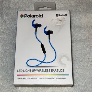 Polaroid Blue LED Wireless Earbuds